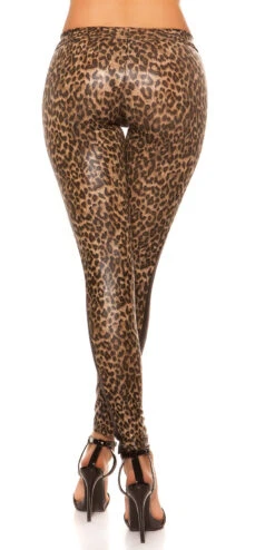 Legging Leopard Doux -Mode de luxe 0000IN50575 LEO 3