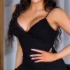 Robe De Soirée Noire Avec Dentelle -Mode de luxe 0000K50146 SCHWARZ 1