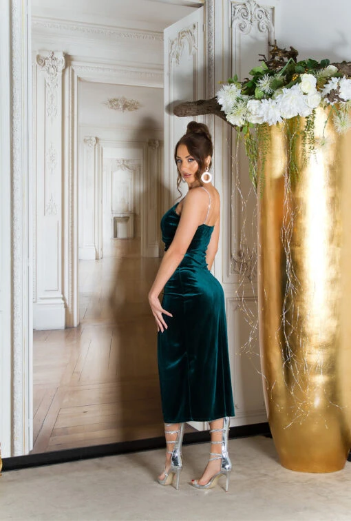Robe De Soirée Longue Verte – Image 8