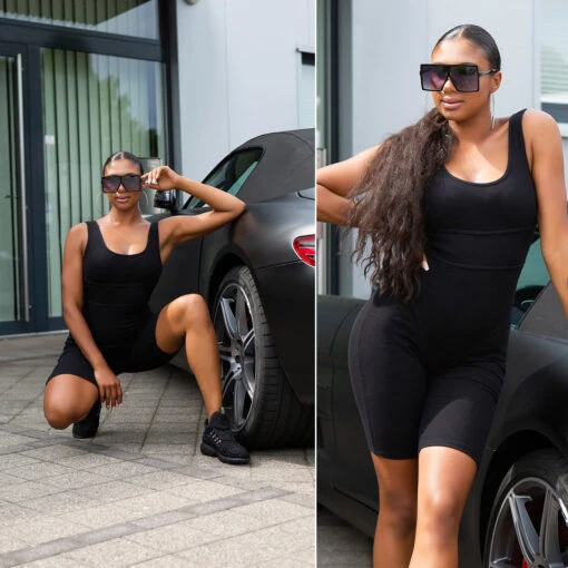 Combinaison Courte Sport Noire – Image 7