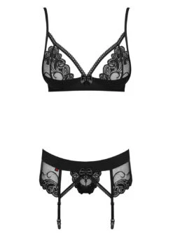 Obsessive Ensemble Lingerie Noir 3 Pièces Dentelle -Mode de luxe 10220 40fdd65c acaf 4bca 8955 ceaa523f291f