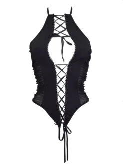 Beauty Night Body Noir Ouvert Gisele -Mode de luxe 10266