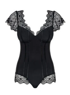 Obsessive Body Lingerie Noir à Volants -Mode de luxe 10960