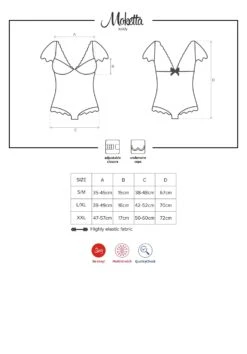 Obsessive Body Lingerie Noir à Volants -Mode de luxe 10962