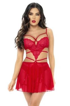 Ensemble Lingerie Sexy Rouge 2 En 1 -Mode de luxe 2 en 1 ensemble 2 pieces rouge mal7444red 80f2bc96 43e8 473b 8415 d82f60e60f59