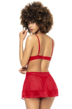 Ensemble Lingerie Rouge Deux En Un - 3 Pièces -Mode de luxe 2 en 1 ensemble 3 pieces rouge mal7443red 7174f0a0 8c33 4625 b1a6 2d53a47741b5