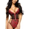 Beauty Night Body Noir Et Rouge -Mode de luxe 20987