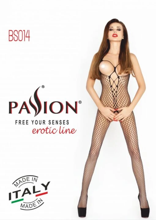 Bodystocking Ouvert Noir Large Résille – Image 3