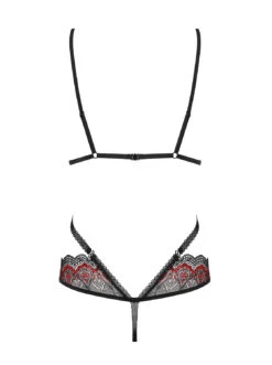 Obsessive Body Sexy Noir Et Rouge -Mode de luxe 22557