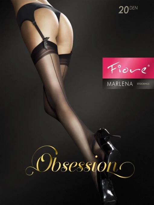 Fiore Bas Couture 20 DEN Noir - Marlena
