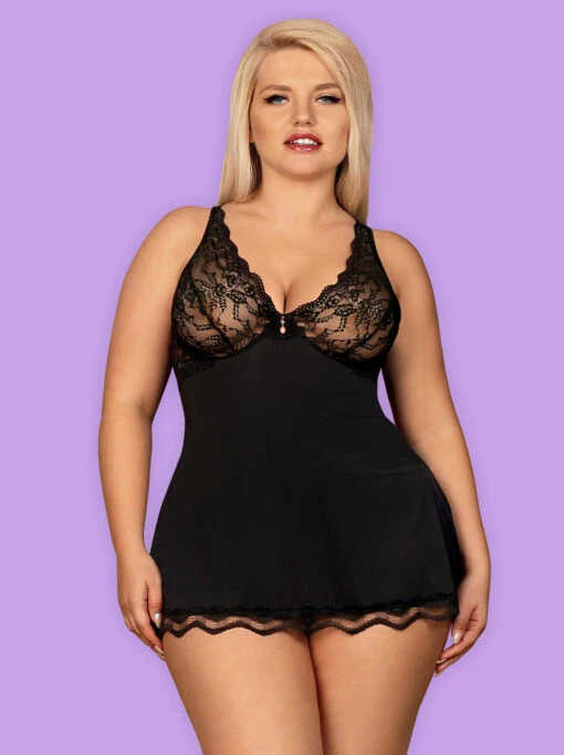 Obsessive Nuisette Voile Noire – Image 2