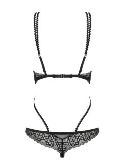 Obsessive Body Ouvert Devant Noir -Mode de luxe 25096