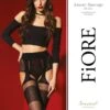 Fiore Bas Jarretelles 20 DEN - Noir - Amour Sauvage -Mode de luxe 25252