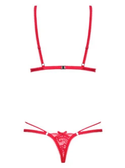 Obsessive Body Rouge Sexy En Dentelle Lovlea -Mode de luxe 25354
