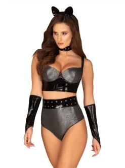 Obsessive Ensemble Lingerie Tenue Sexy Catwoman -Mode de luxe 25688 500ac774 4023 4f0d 844a 41db788a6bd3
