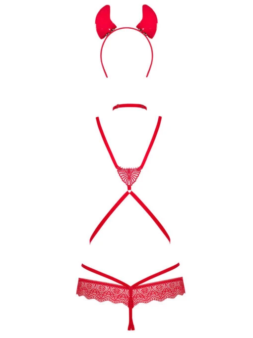 Obsessive Evilia Ensemble 4 Pièces - Rouge – Image 3