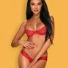 Obsessive Ensemble Sexy Rouge -Mode de luxe 27455
