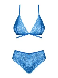 Obsessive Ensemble Lingerie De Charme Bleu Bluellia -Mode de luxe 28073