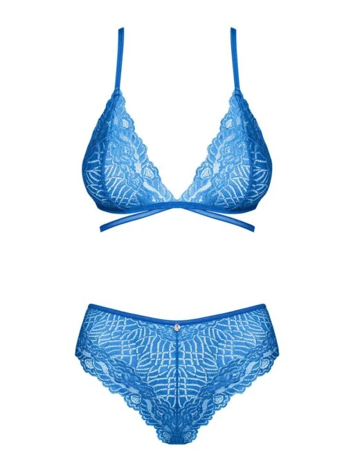 Obsessive Ensemble Lingerie De Charme Bleu Bluellia – Image 3