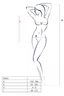 Body En Maille Noire Ajourée -Mode de luxe 29017