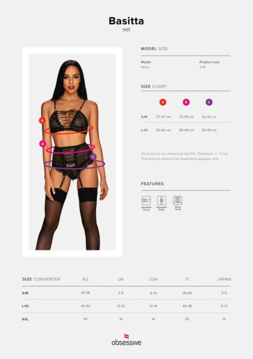 Obsessive Ensemble Lingerie Sexy 3 Pièces – Image 7