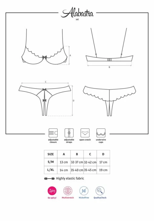 Obsessive Lingerie Coquine Blanche – Image 5