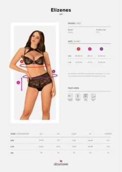 Obsessive Lingerie De Charme En Dentelle Deux Pièces -Mode de luxe 30042