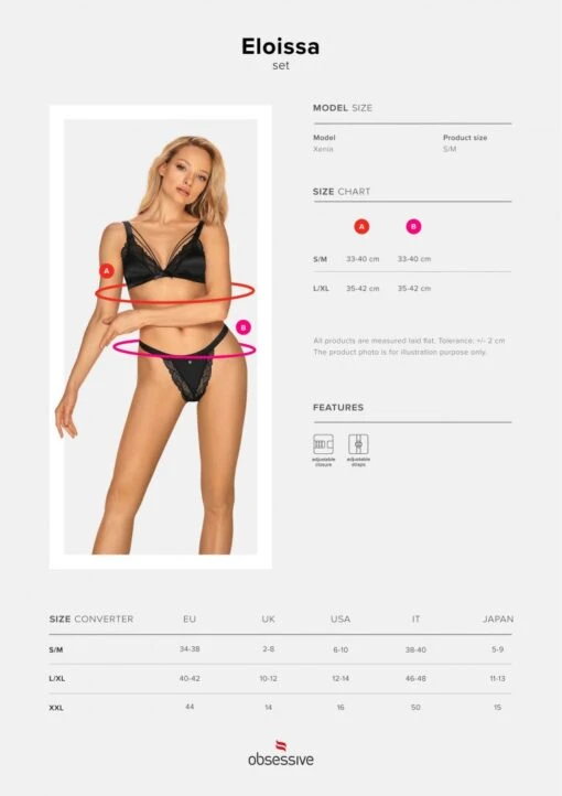 Obsessive Ensemble Lingerie Chic Et Charme Noir – Image 7