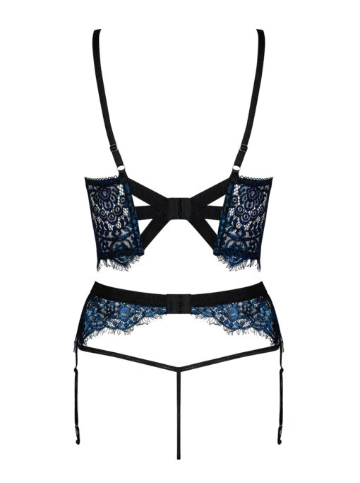 Obsessive Ensemble Lingerie Trois Pièces Bleu – Image 6