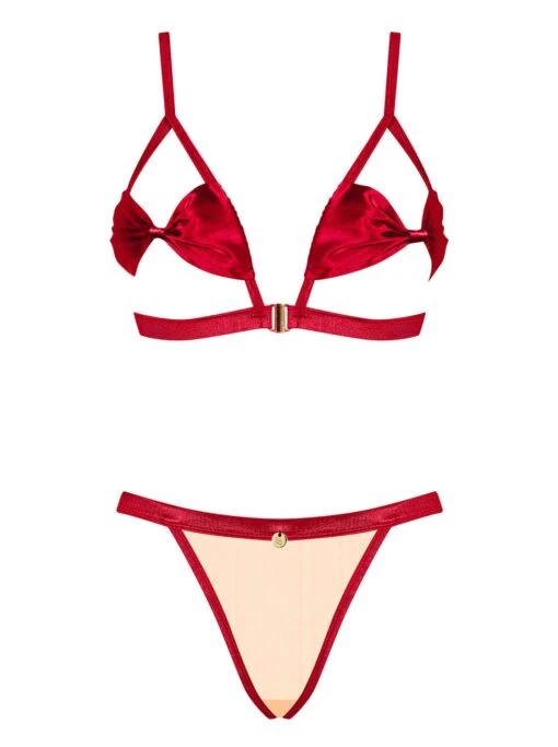Obsessive Ensemble Lingerie Sexy Rouge 2 Pièces – Image 5