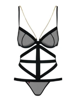 Obsessive Body String Noir Bondy -Mode de luxe 3216
