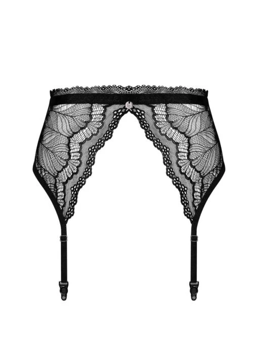 Obsessive Porte Jarretelles En Dentelle Noir Isabellia – Image 7