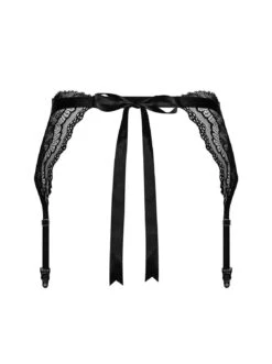 Obsessive Porte Jarretelles En Dentelle Noir Isabellia -Mode de luxe 32262