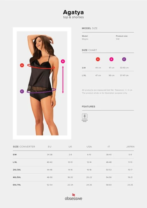 Obsessive Lingerie Shorty Et Top – Image 7