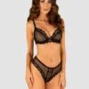 Obsessive Ensemble Lingerie Noir Sensuel -Mode de luxe 35178
