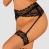 Obsessive Porte Jarretelles Noir Marrbel -Mode de luxe 35201