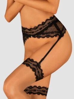 Obsessive Porte Jarretelles Noir Marrbel