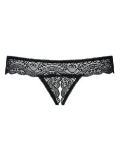 Obsessive String Ouvert Noir -Mode de luxe 3549 e6c6f3a3 ebd8 4805 92d8 316e80253fee