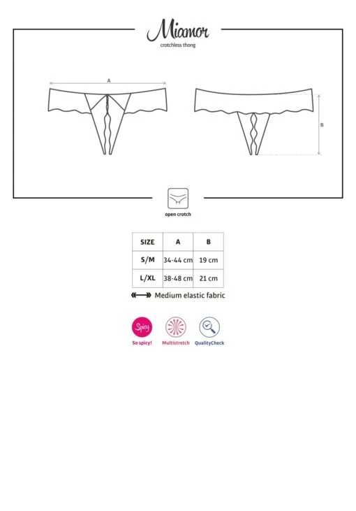 Obsessive String Ouvert Noir – Image 5