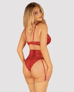 Obsessive Porte-jarretelles Sexy Rouge -Mode de luxe 36338