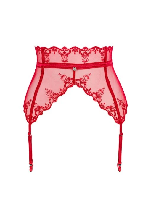 Obsessive Porte-jarretelles Sexy Rouge – Image 6