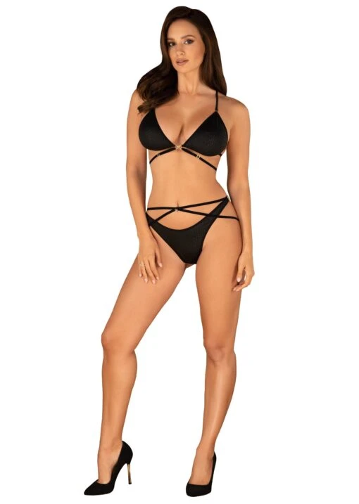 Obsessive Ensemble Lingerie Noire Deux Pièces - Cobra – Image 3