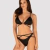 Obsessive Ensemble Lingerie Noire Deux Pièces - Cobra -Mode de luxe 36660
