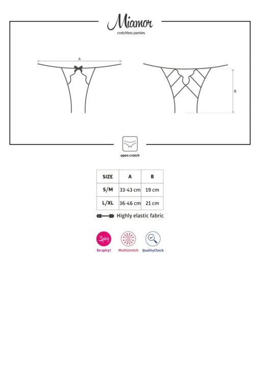 Obsessive Culotte Ouverte Noire Miamor – Image 5