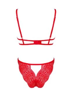 Obsessive Ensemble Lingerie Rouge Ouverte -Mode de luxe 37103