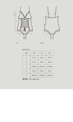 Obsessive Body Ouvert En Dentelle -Mode de luxe 6618