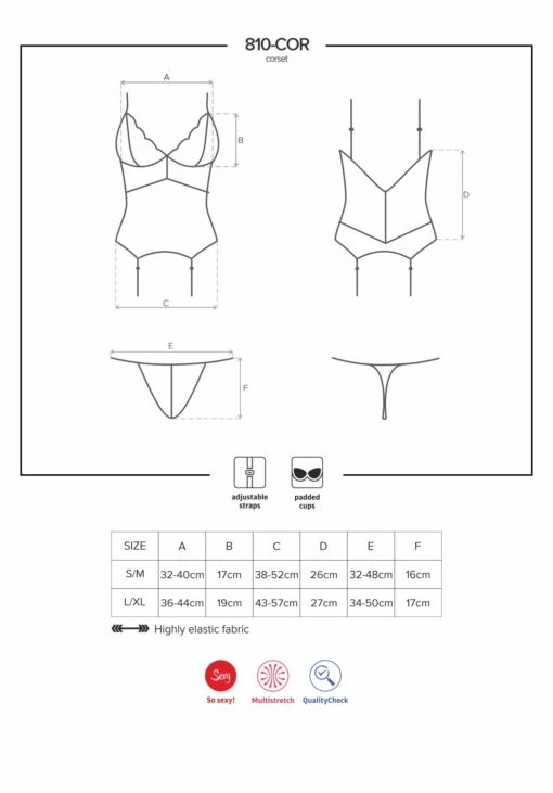 Obsessive Guêpière Blanche De Noce – Image 3