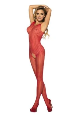 Anaïs Combinaison Sexy Rouge Lignes Verticales -Mode de luxe 8454 802596e9 4f11 4537 acca a35431212c8f