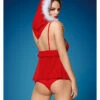 Obsessive Lingerie Sexy Rouge -Mode de luxe 851 cst 3 costume de noel modulable rouge6
