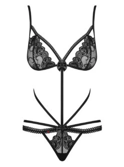Obsessive Body Sexy Noir Wonderia -Mode de luxe 9538
